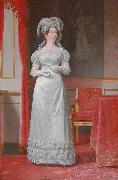 Portrait of Marie Sophie of Hesse-Kassel Queen consort of Denmark Christoffer Wilhelm Eckersberg